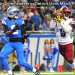 Washington Commanders vs Detroit Lions Match Player Stats